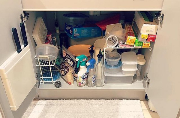 一直被忽視的水槽柜，竟可以收納這么多物品