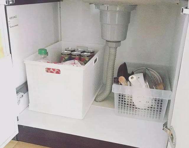 一直被忽視的水槽柜，竟可以收納這么多物品