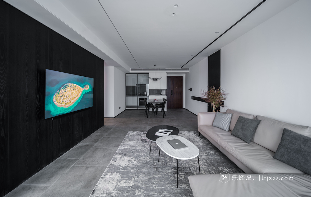 香山美墅125平黑白灰極簡風(fēng)實(shí)景圖！