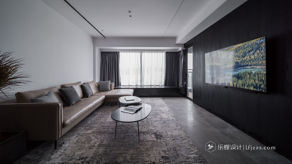 香山美墅125平黑白灰極簡風(fēng)實(shí)景圖！