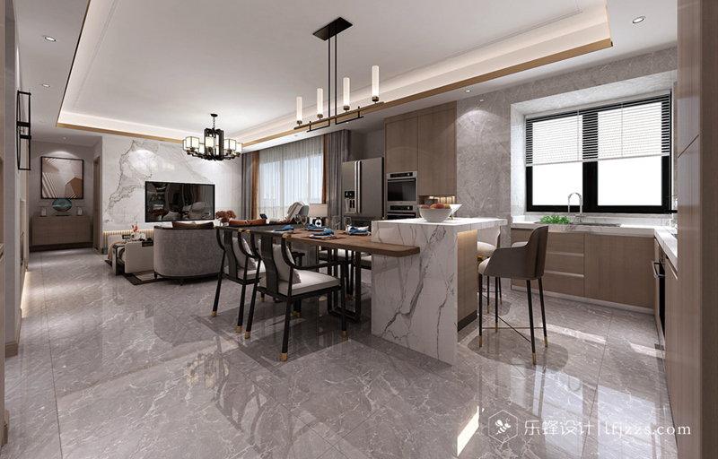 客餐廳廚房一體化，你從未見過的新中式！