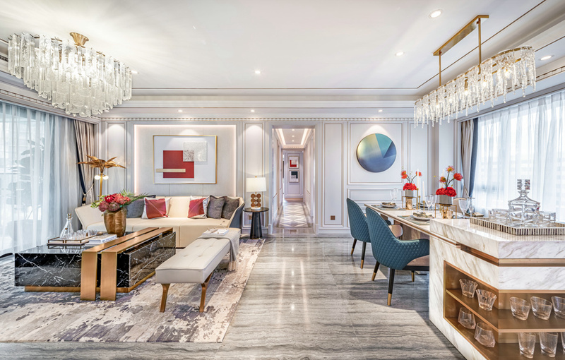 前城濱?；▓@135平現(xiàn)代輕奢