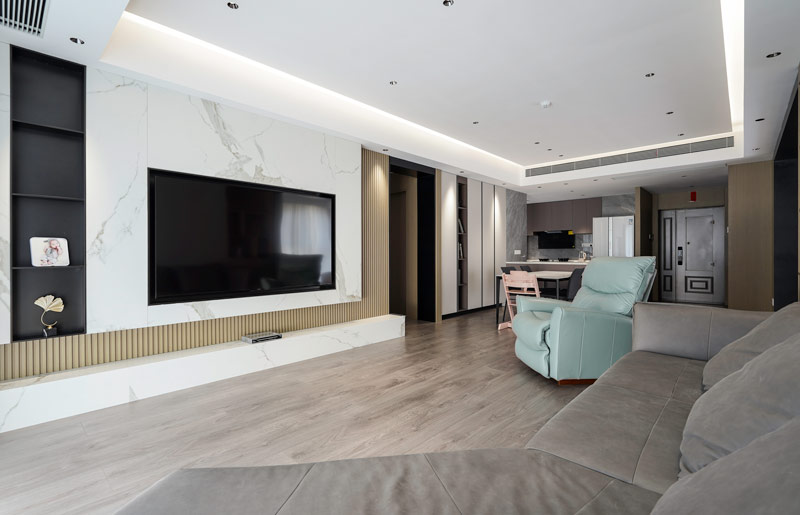 錦薈花園130平現(xiàn)代簡約風(fēng)格裝修