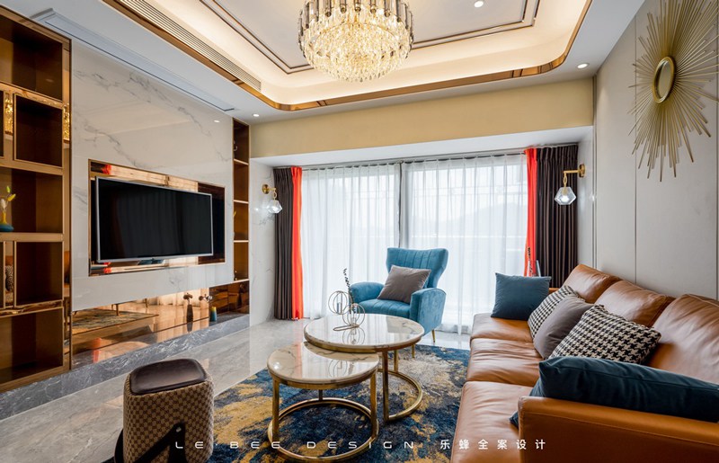 博林天瑞 80㎡ 現(xiàn)代輕奢風(fēng)格裝修