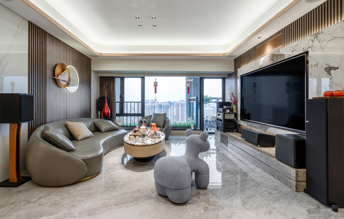 《闊境》-龍崗·銀信中心160m2現(xiàn)代輕奢，璀璨人生