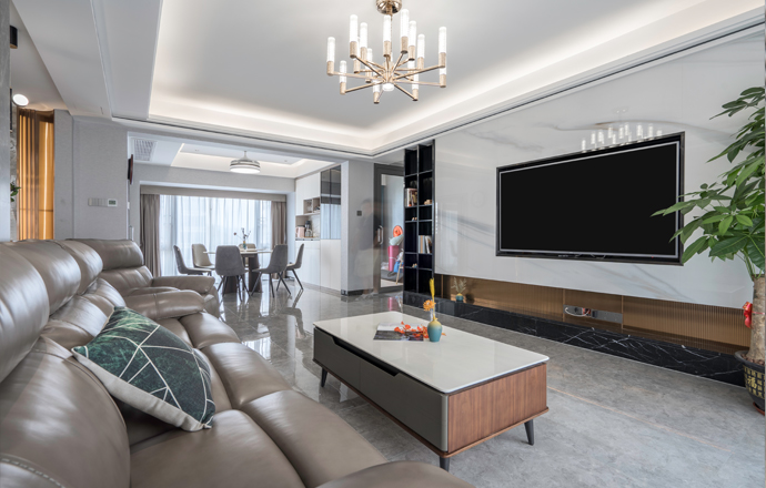 領(lǐng)翔華府133m2現(xiàn)代輕奢，搖曳生姿