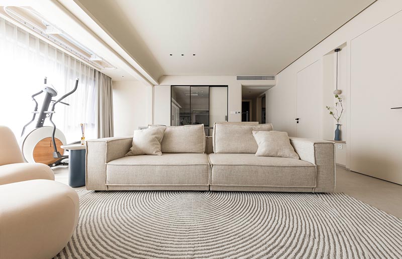 《沐光》-坂田·大族云峰117m2簡約奶油，家的韻律