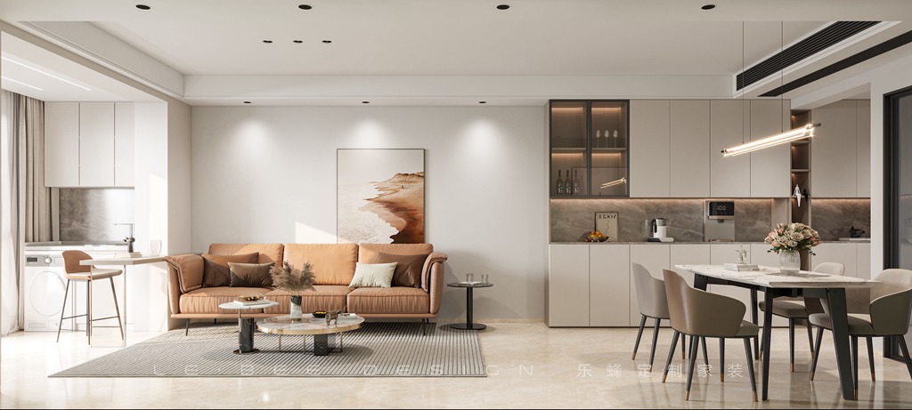 百晟上府98平現(xiàn)代簡約