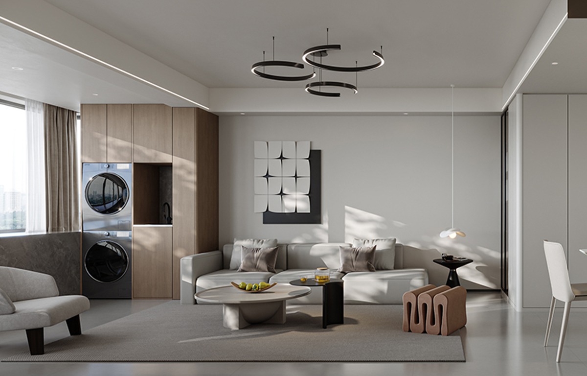 東方半島花園95㎡現(xiàn)代簡約