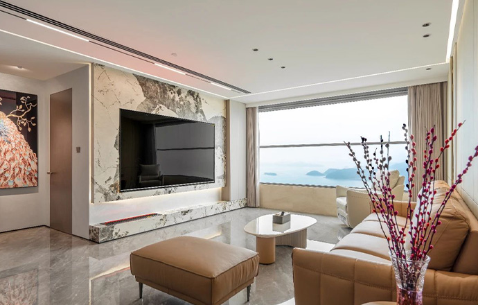 深圳·君臨海域|鄰居問(wèn)了還問(wèn)的160㎡現(xiàn)代輕奢風(fēng)裝修來(lái)了！