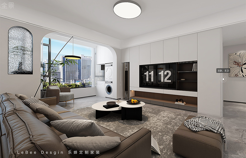 中信領(lǐng)航128㎡現(xiàn)代簡(jiǎn)約風(fēng)